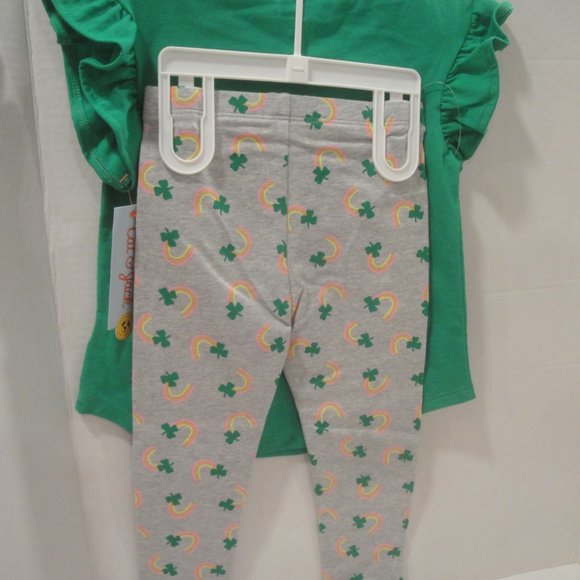 St. Patrick's Day Toddler 2 Piece Outfit Size 3T by Cat & Jack NWT - Picture 3 of 5
